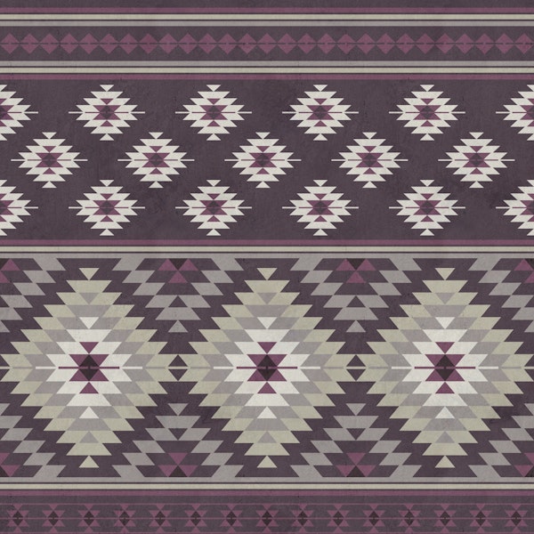 Kilim stripes in plum beige