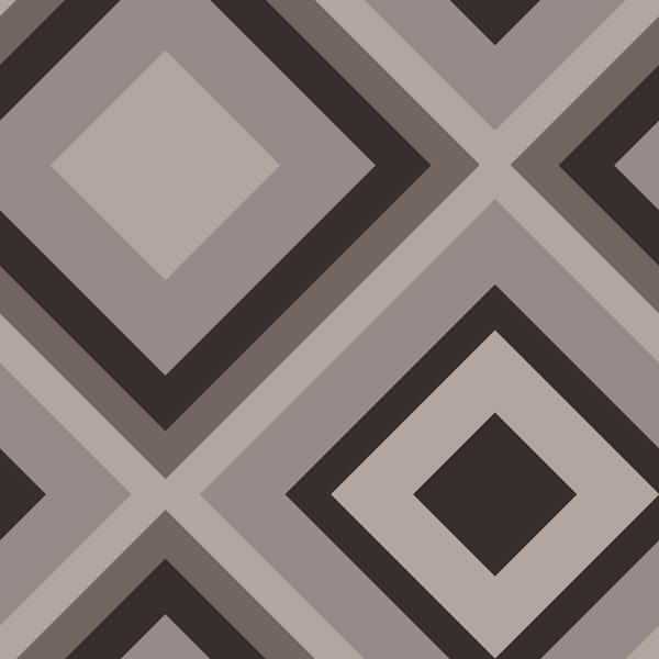 Abstract diamond geometrical in warm gray
