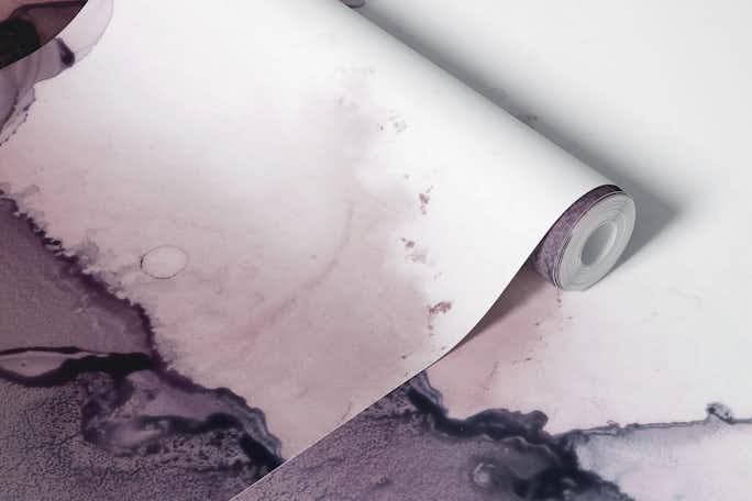 purple flowwallpaper roll