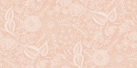 Bee Garden Floral in Sheer Peach behang