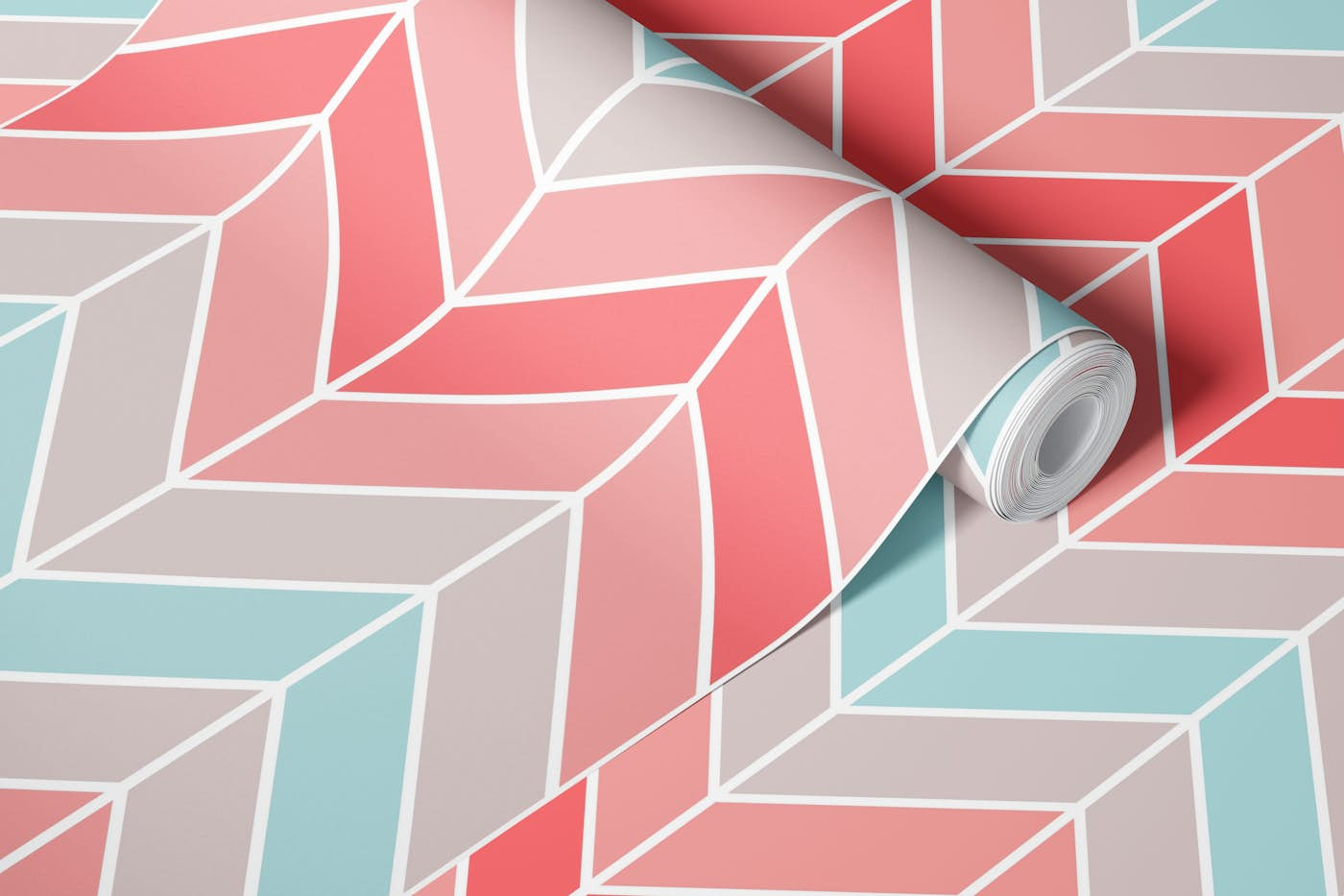 70s Gradient Chevron 1 wallpaper roll