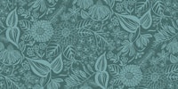 Bee Garden Floral in Mineral Blue Green behang