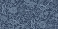 Bee Garden Floral in Denim Blues behang