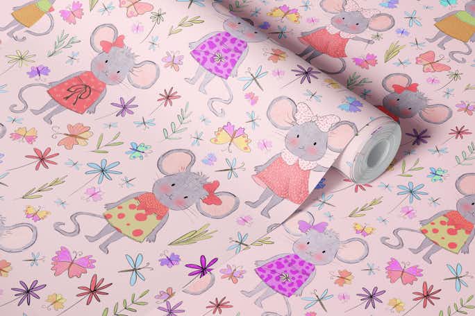 Cute Little Mouses 2wallpaper roll