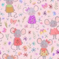 Cute Little Mouses 2 papiers peint