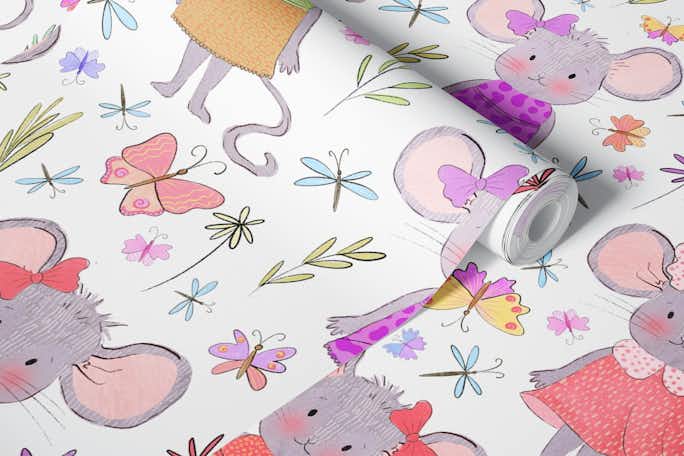 Cute Little Mouses 3wallpaper roll