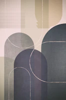 Modern Mid Century Linen 3 wallpaper