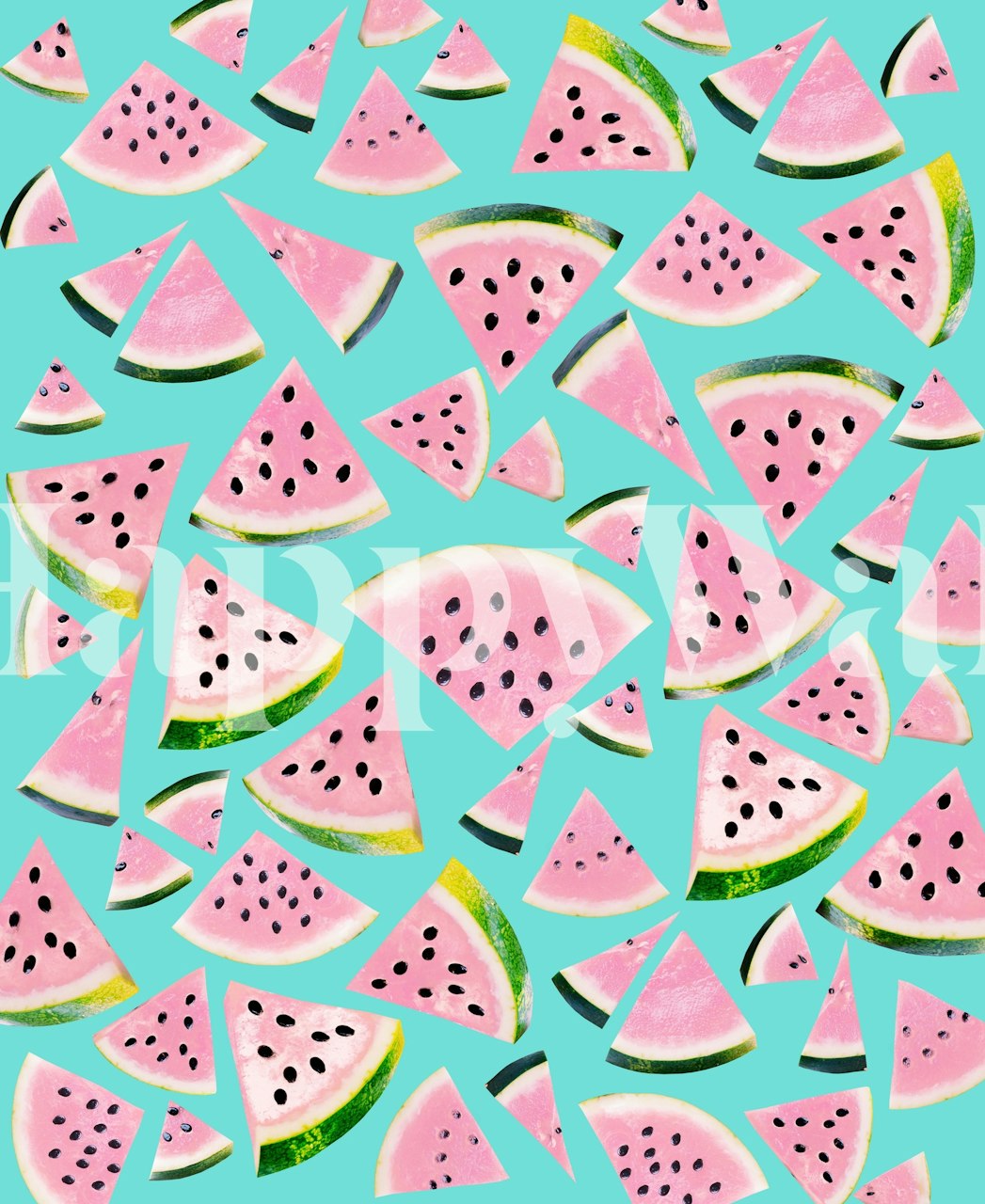 Watermelon Twist Vibes 2 papel de parede em um quarto