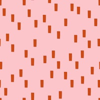 Simple cut outs red on pink wallpaper