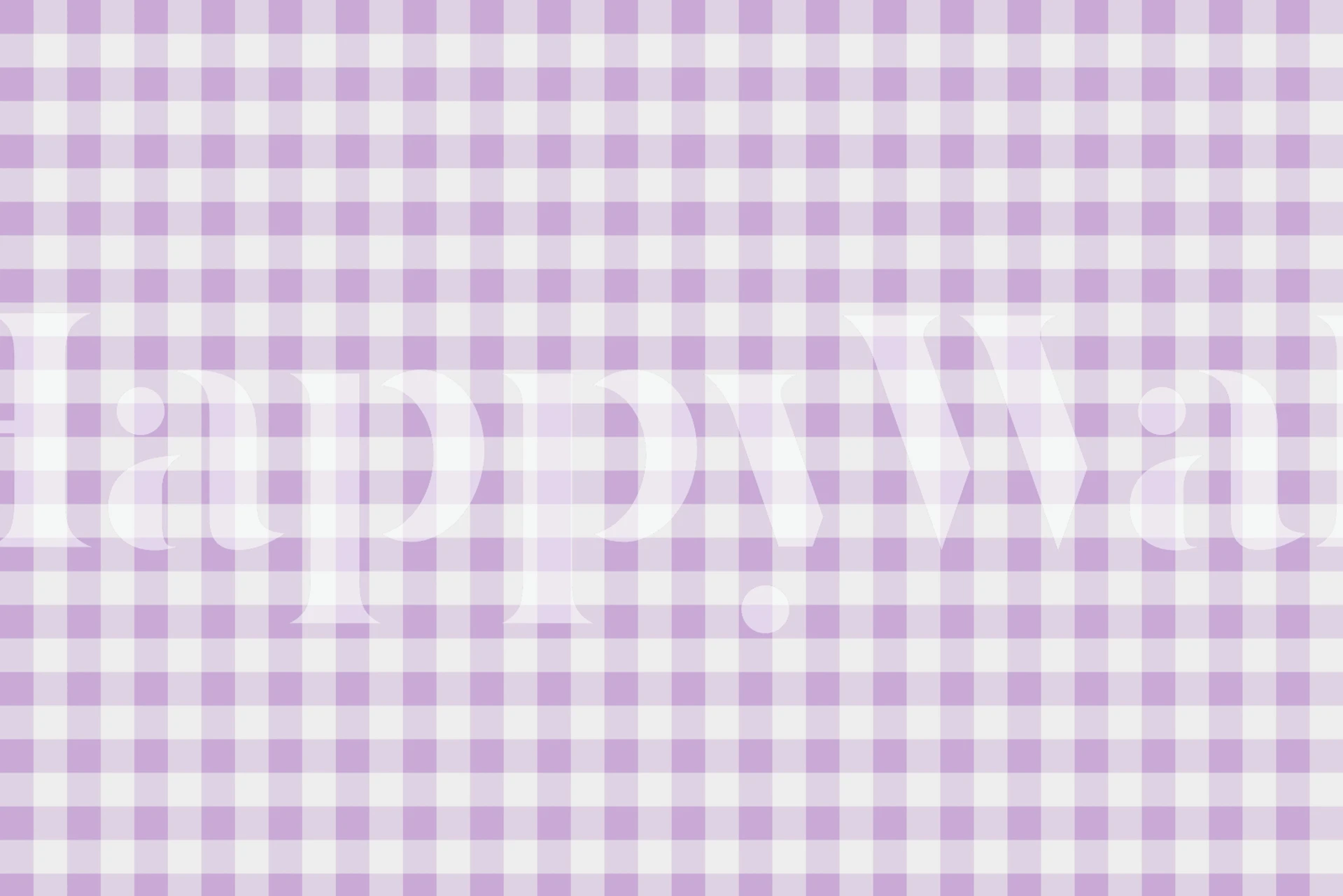 Lilac gingham pattern wallpaper with light purple squares