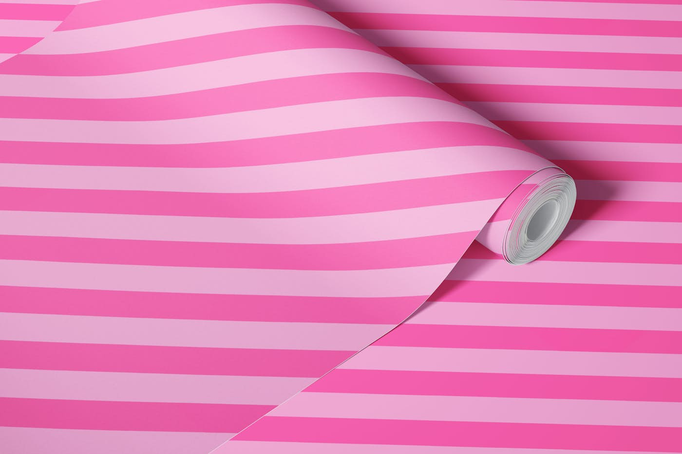 Ultra Pink diagonal stripes wallpaper roll