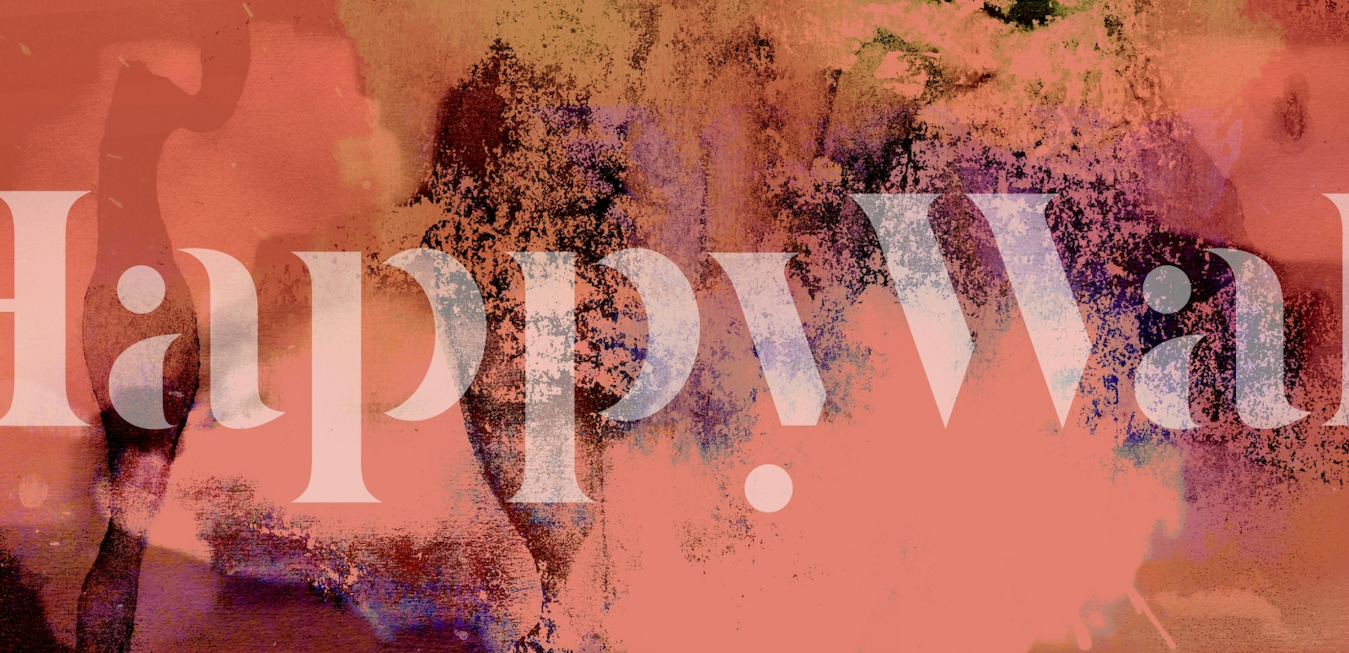 Coral Sunset Dream wallpaper displayed in a room