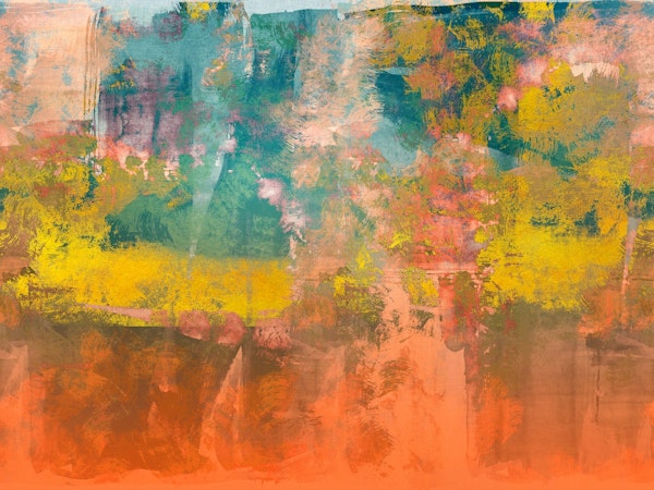 luxury grunge dream in gold rust and mint