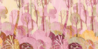 Pink Forest Splash papiers peint