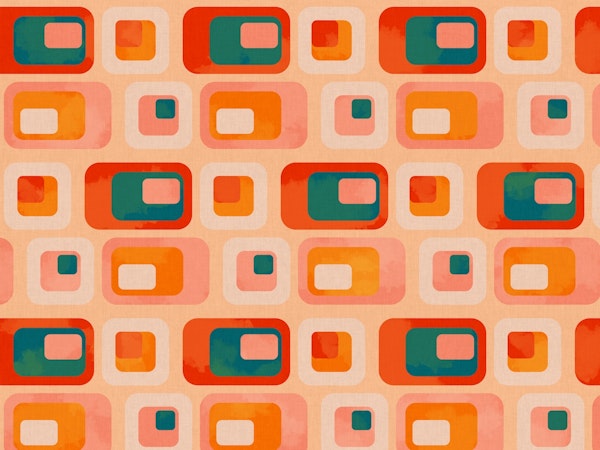 mid century shapes rounded