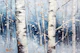 Snowy Winter Forest Landscape