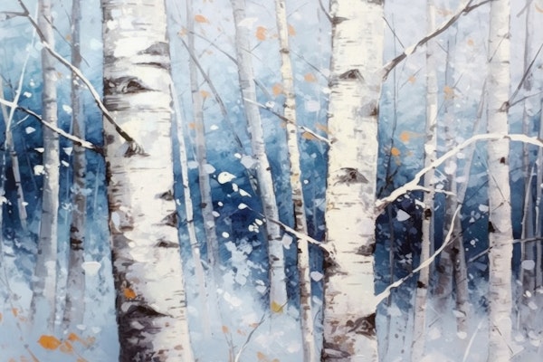 Snowy Winter Forest Landscape