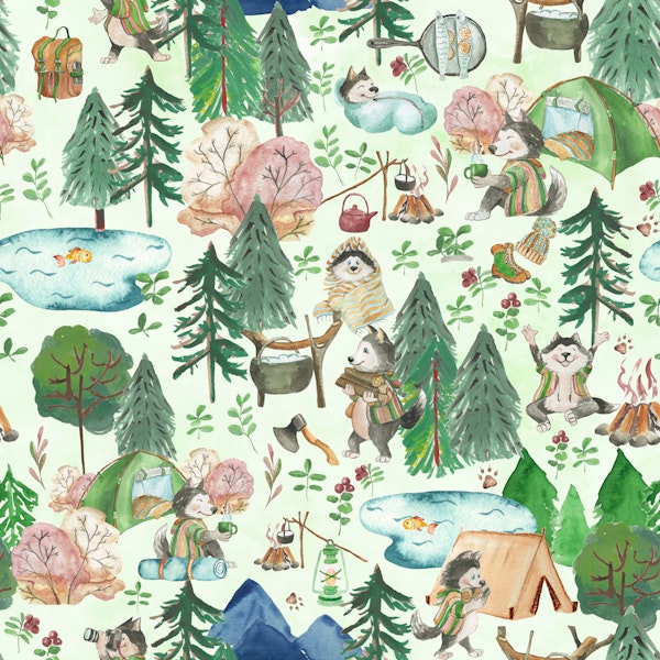 Woodland Animals Camp Out