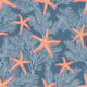Starfishes on admiral blue