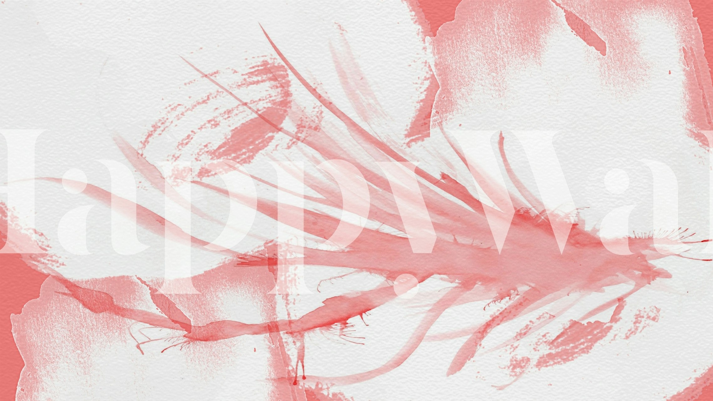 Buy Blush Japanese Ink Fabric Wallpaper Happywall