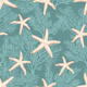 Light starfishes on opal green