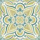 Coastal Mediterranean Tilework lime green