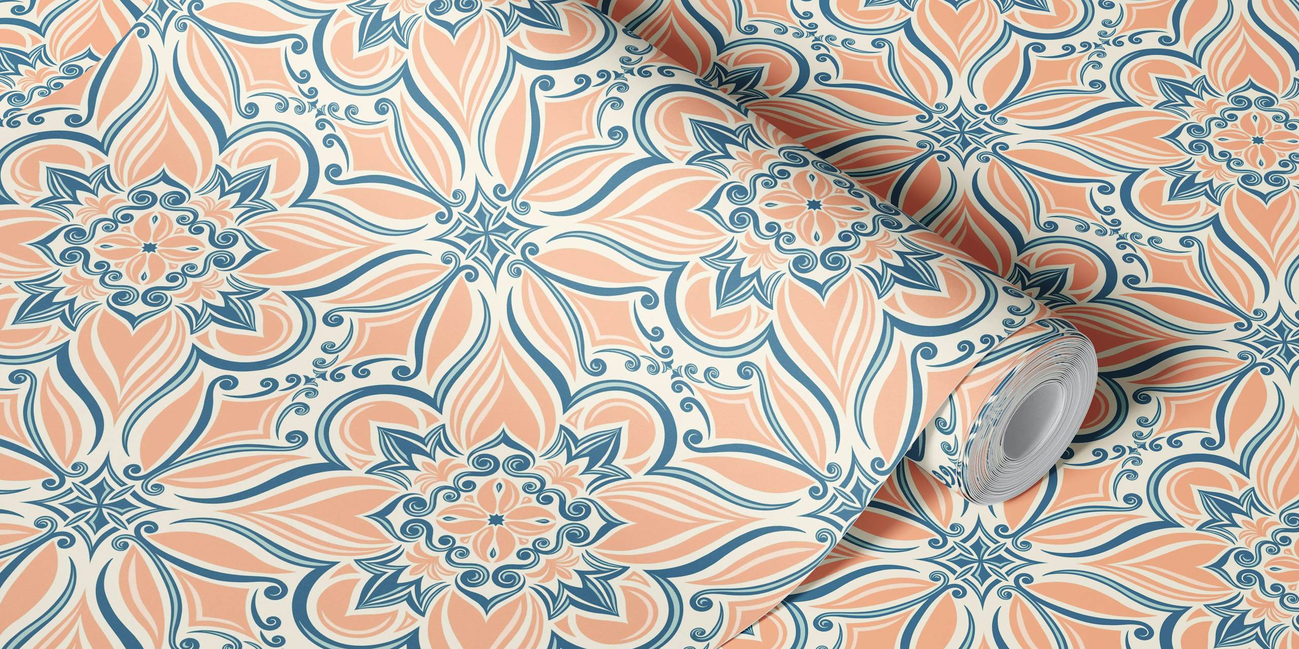 Coastal Mediterranean tiles en una habitación