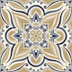 Coastal mediterranean tiles sand