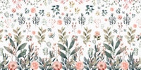 BOTANIC LOVE WHITE papiers peint