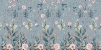 BOTANIC LOVE BLUE carta da parati