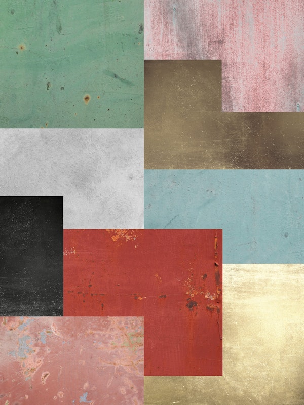 Geometric metal and gold 01