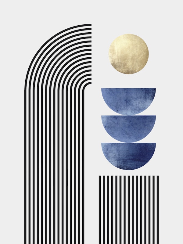 Gold and geometric circle 1