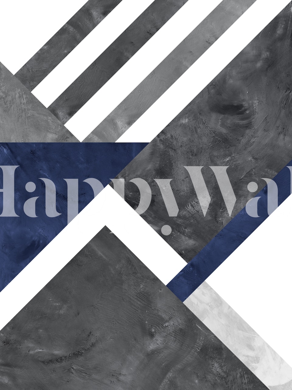 Tapeta Geometric textures zobrazená v místnosti