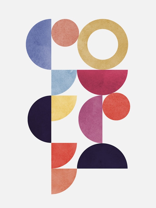 Colorful geometric abstract 01