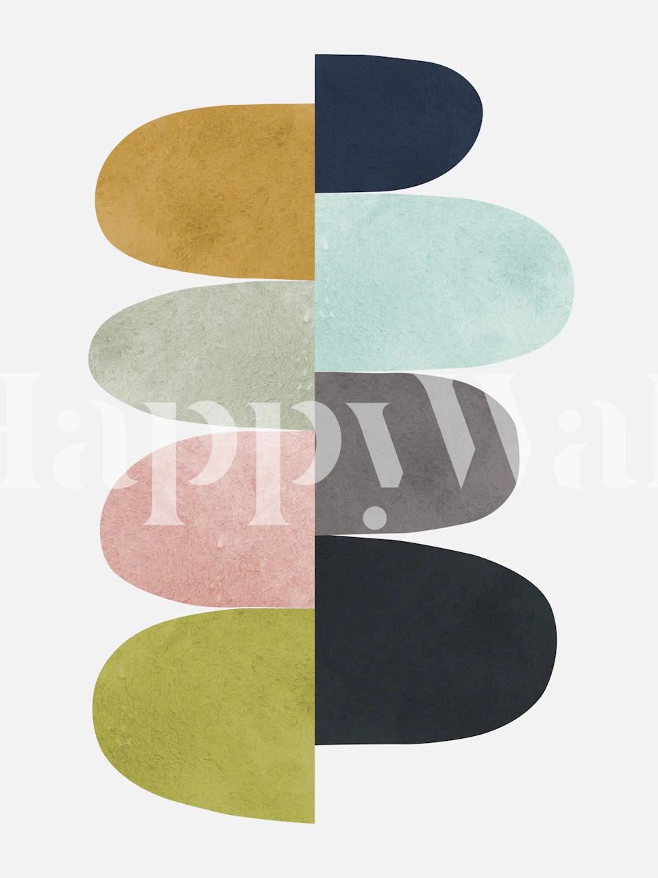 Barevné geometrické abstraktní tapety v místnosti