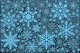 Blue Snowflakes - Dark Background