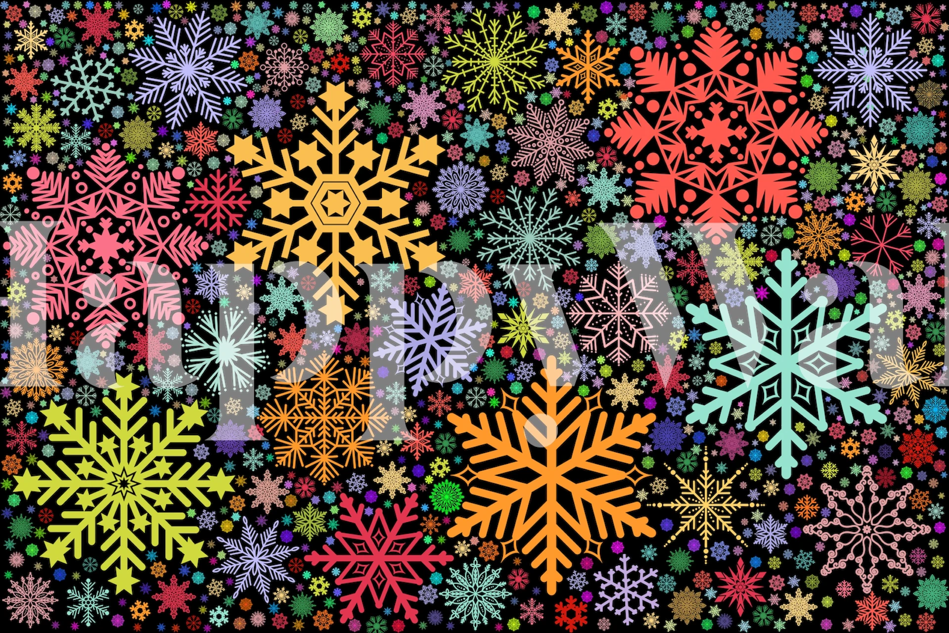 Design carta da parati colorata snowflakes Background 1