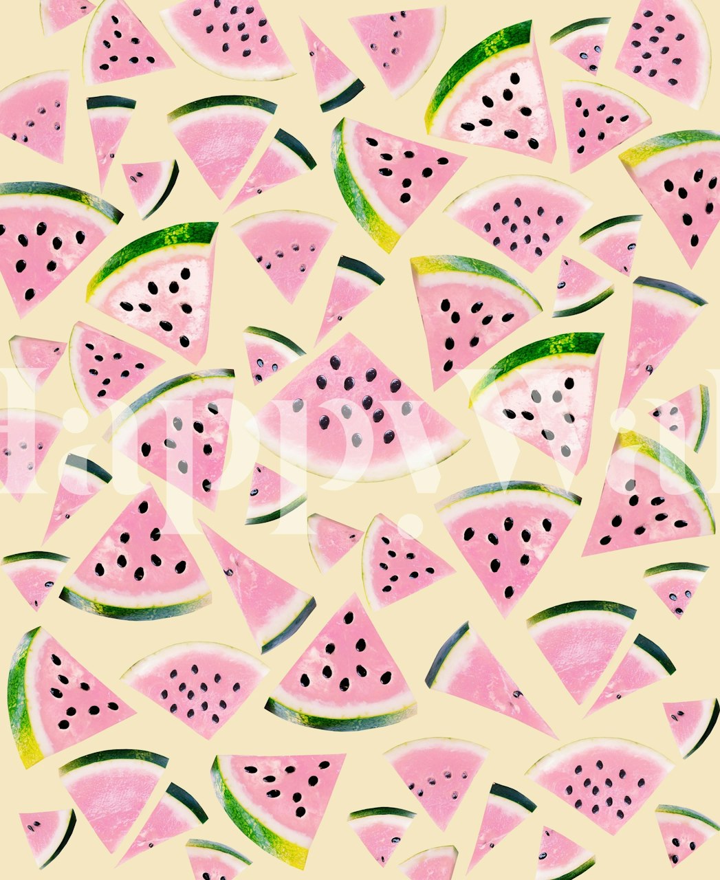 Watermelon Twist Vibes 6 wallpaper in room