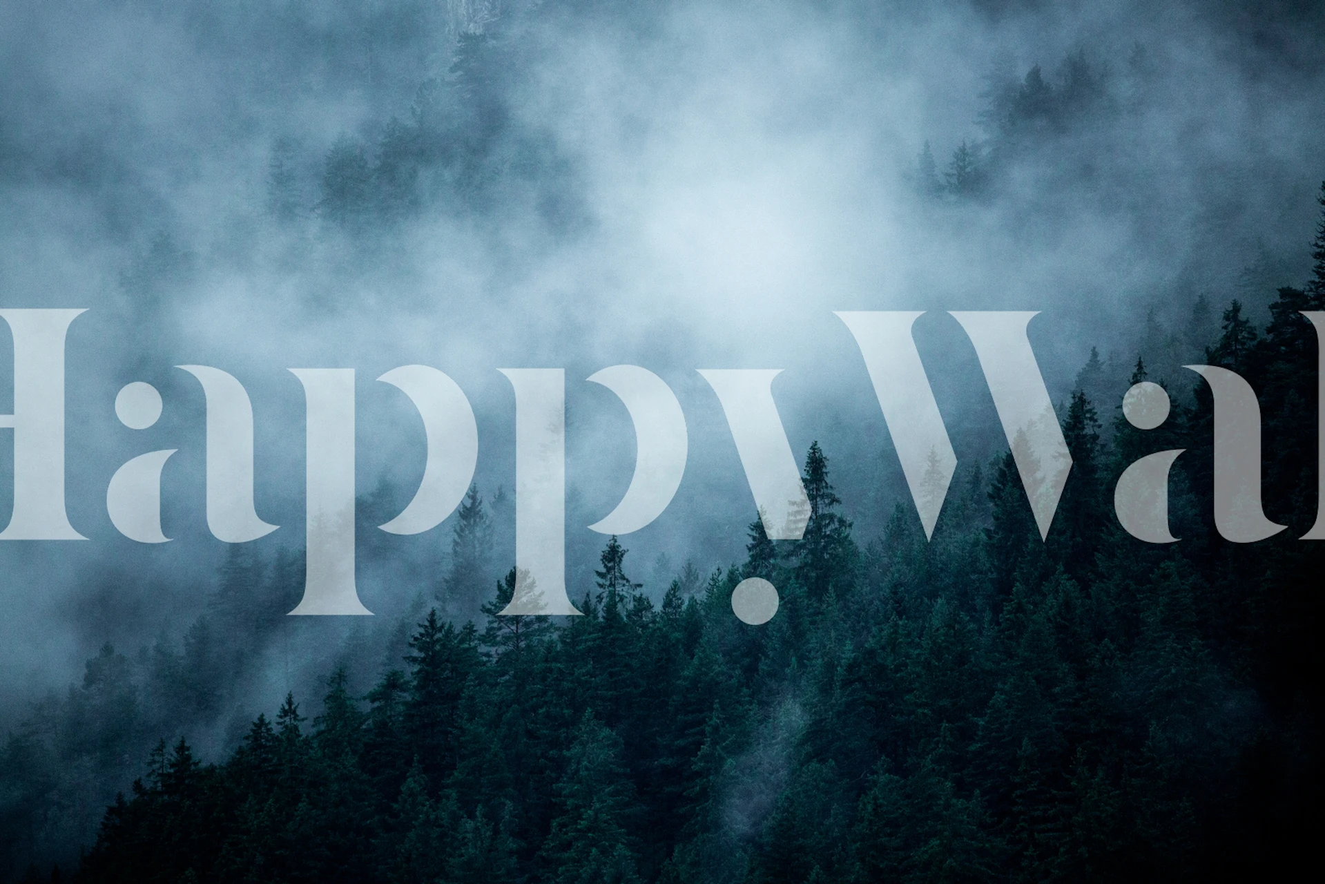 Tapeta Foggy Woods 3 u sobi