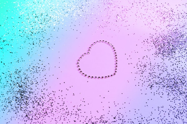 Sparkling UNICORN Heart 9a