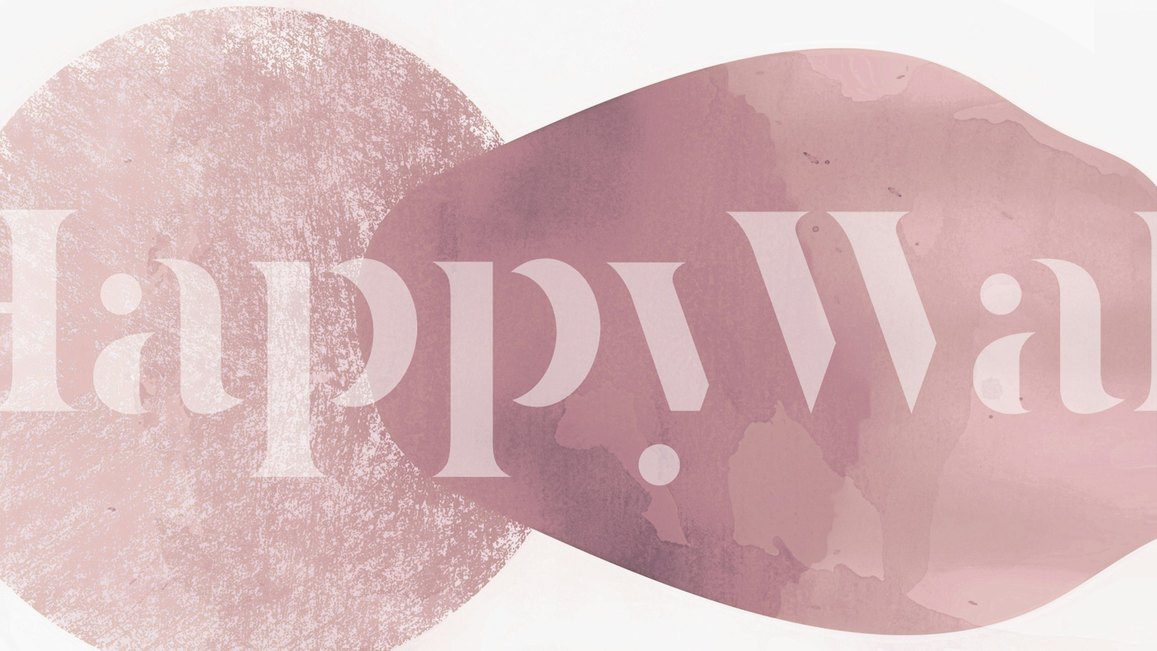 Abstract watercolor wallpaper in soft pink hues, modern design