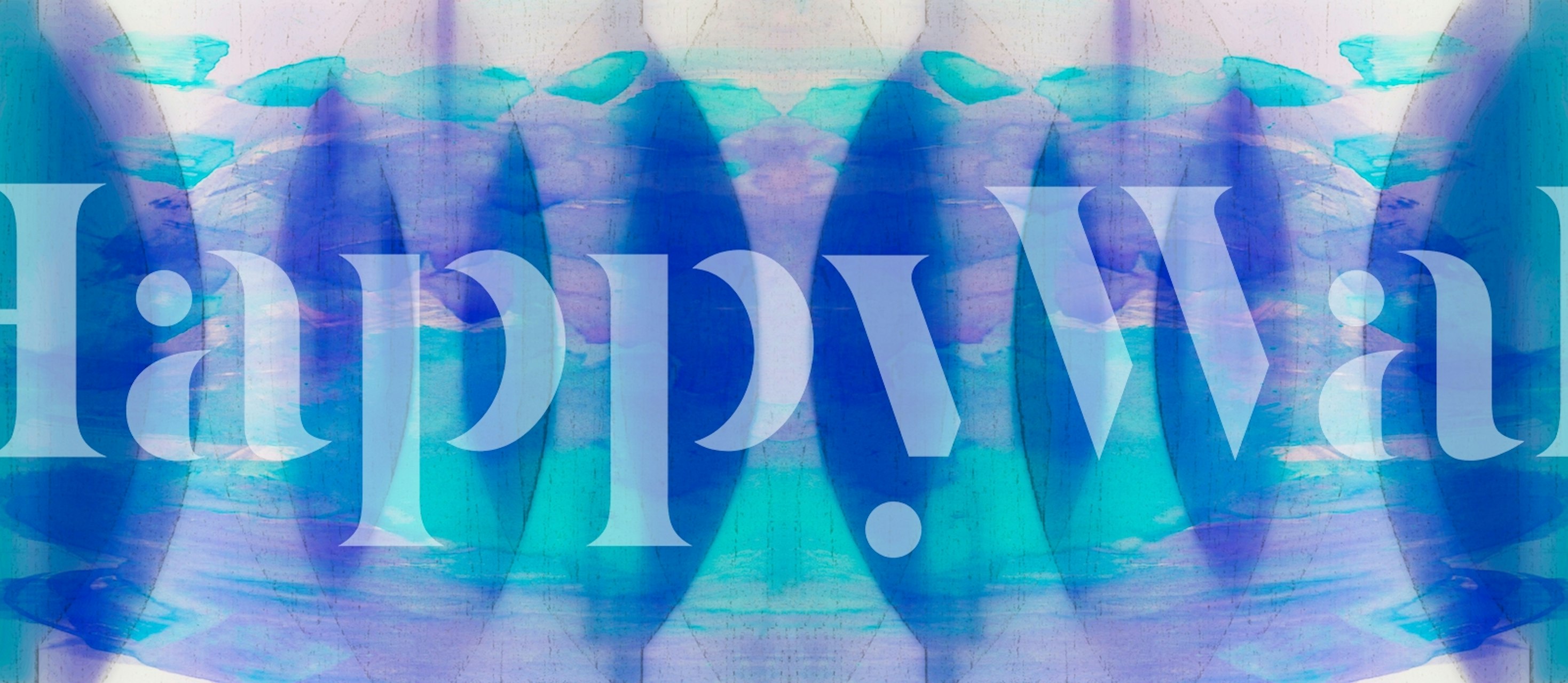 Abstract watercolor design in blue and aqua tones wallpaper