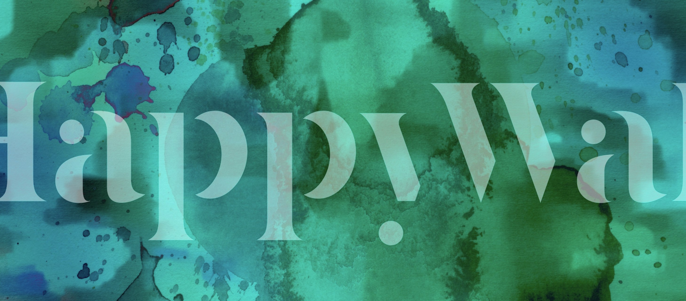 tapeta Emerald Ink Dream w pokoju