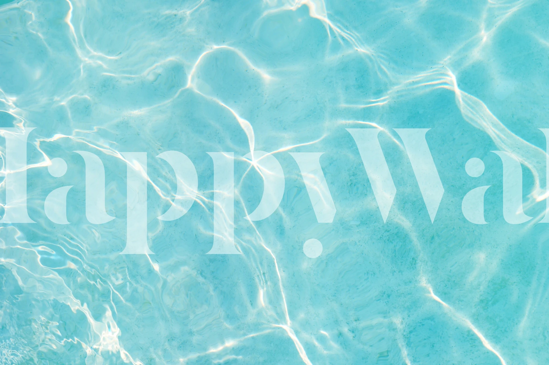 Aqua blue water reflection wallpaper with light ripples