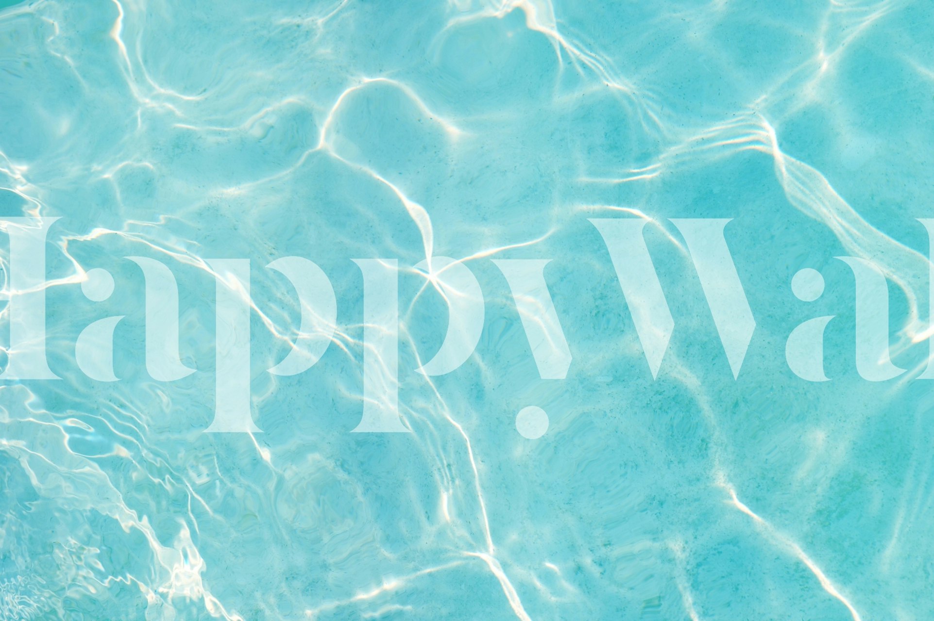 Aqua blue water reflection wallpaper with light ripples