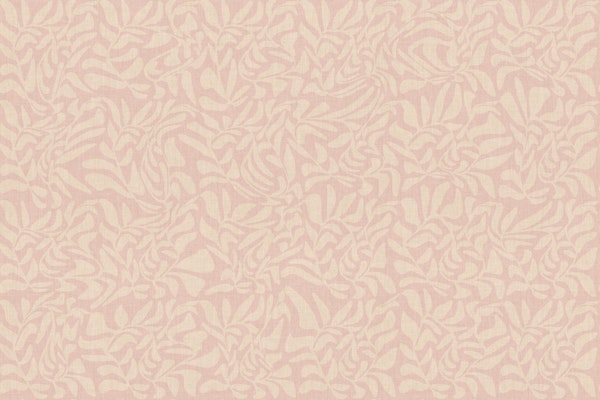 leaves swirls in blush pink