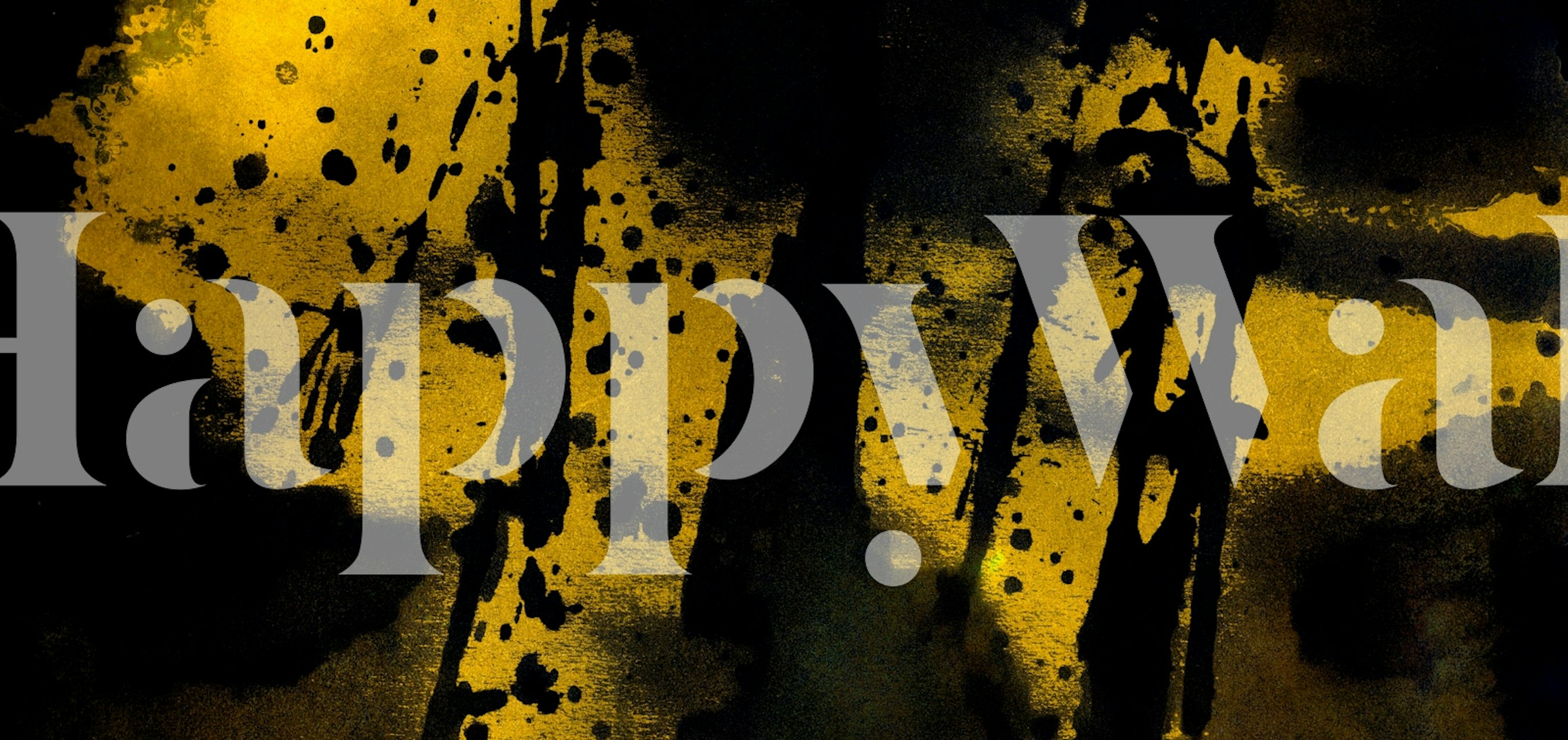 Ταπετσαρία Japan Gold Ink εκτίθεται σε ένα δωμάτιο