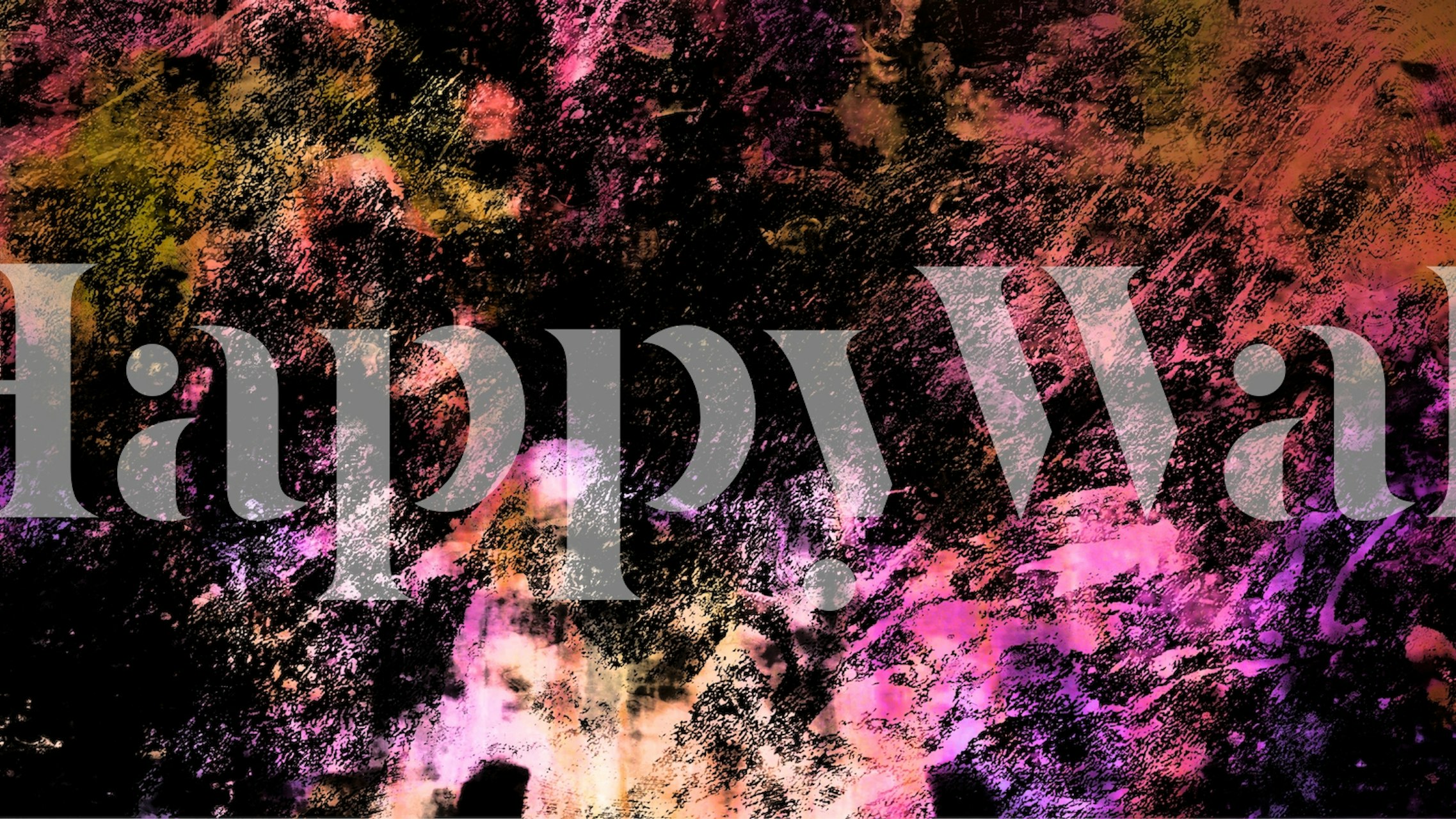 Mural de parede cósmico abstrato com uma mistura vibrante de cores que lembra uma nebulosa