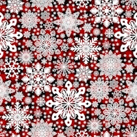 Snowflakes Pattern on Tartan Background 1 tapete