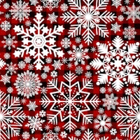 Snowflakes Pattern on Tartan Background 2 tapete